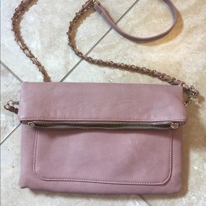 Madison west pink satchel bag
